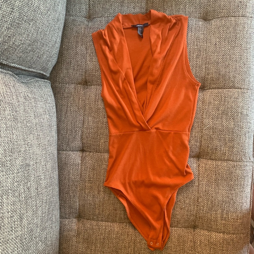 Orange bodysuit